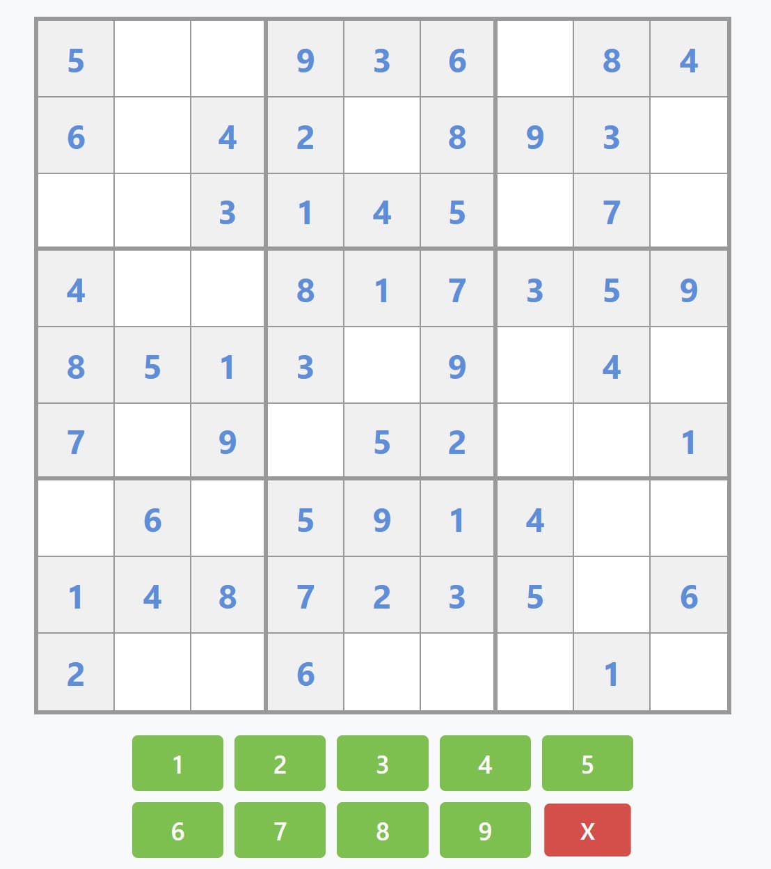 Classic Sudoku